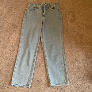 Lightly worn mom jeans